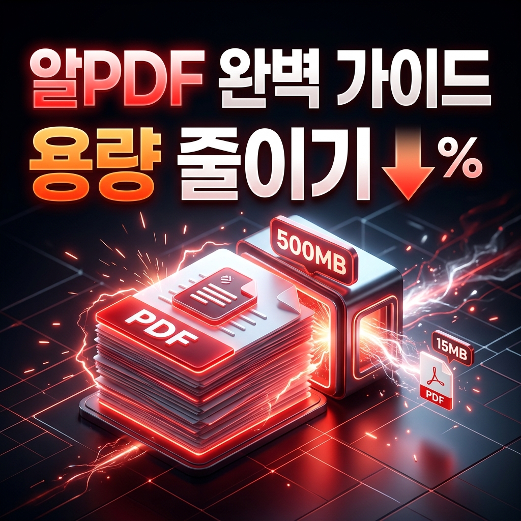 알PDF 용량 줄이기 완벽 가이드 | PDF 압축으로 22MB → 1.4MB 만드는 법