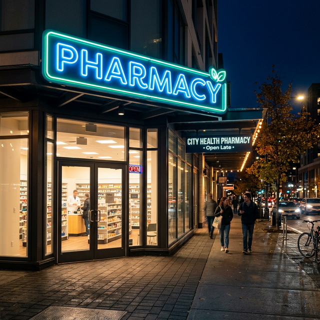 안산 야간 약국 외경