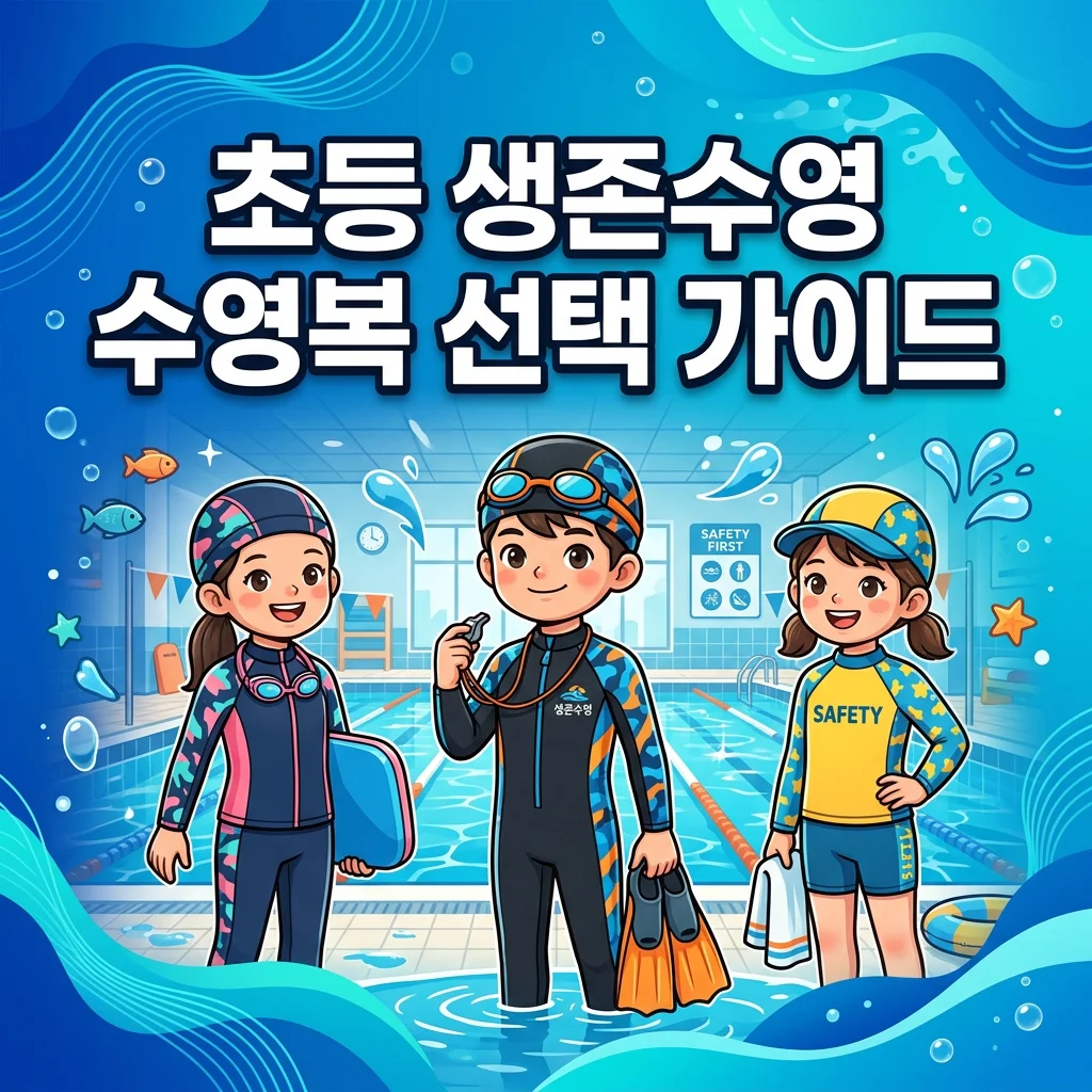 [초등 생존수영 수영복] 현직 교사 조언 반영, 학교 규정 및 실패 없는 수영복 선택 가이드