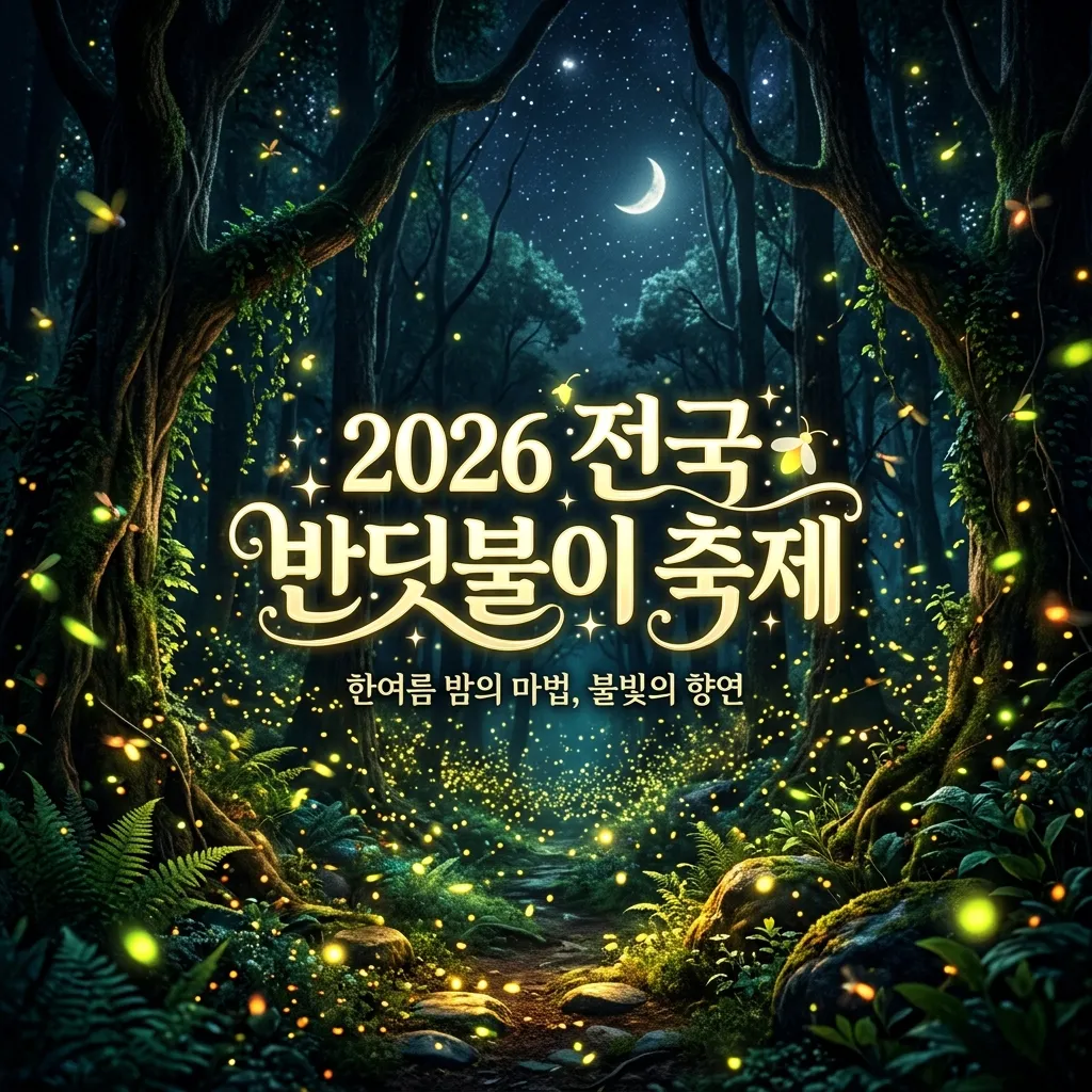 2026 전국 반딧불이 축제 일정 총정리 | 아이와 함께 가는 초여름 생태 체험