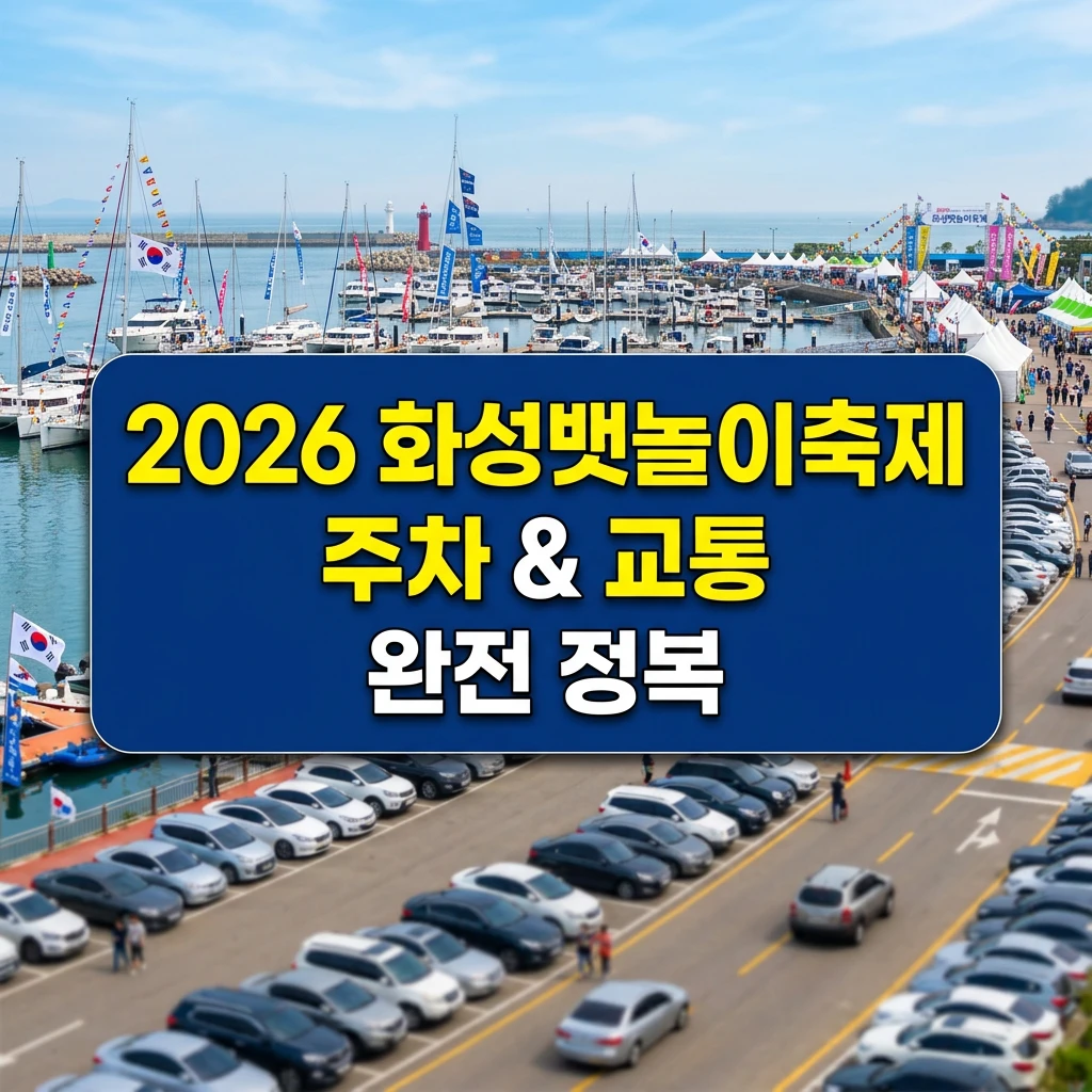 2026 화성뱃놀이축제 주차 & 교통 완전 정복 — 직접 가본 사람이 알려주는 진짜 팁