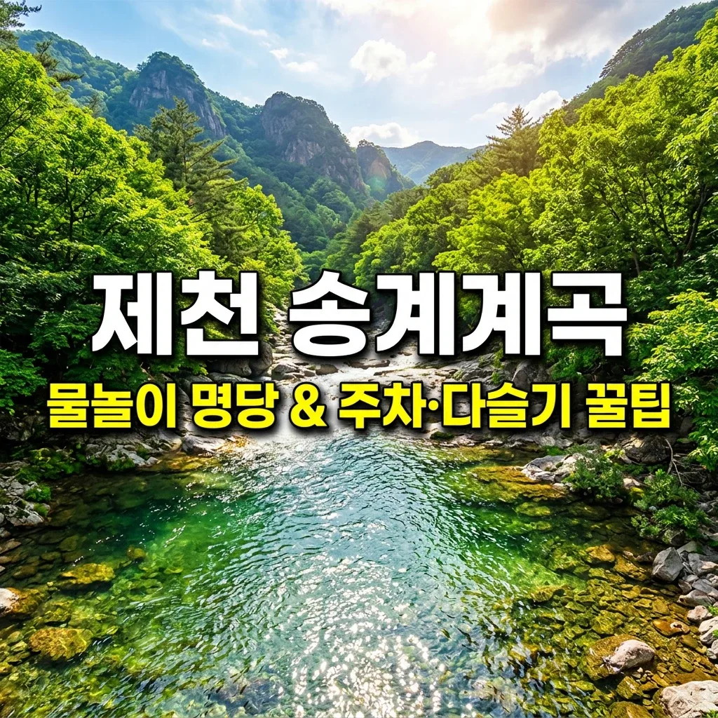 제천 송계계곡 물놀이 명당 & 주차·다슬기 채집 완전 가이드