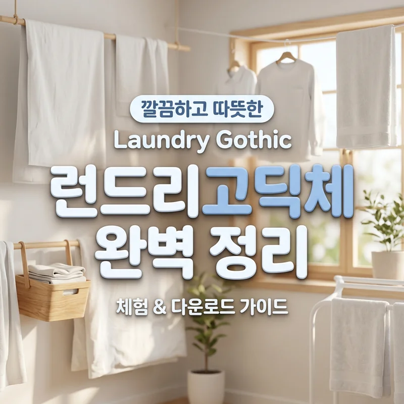 런드리고딕 폰트 가이드 썸네일