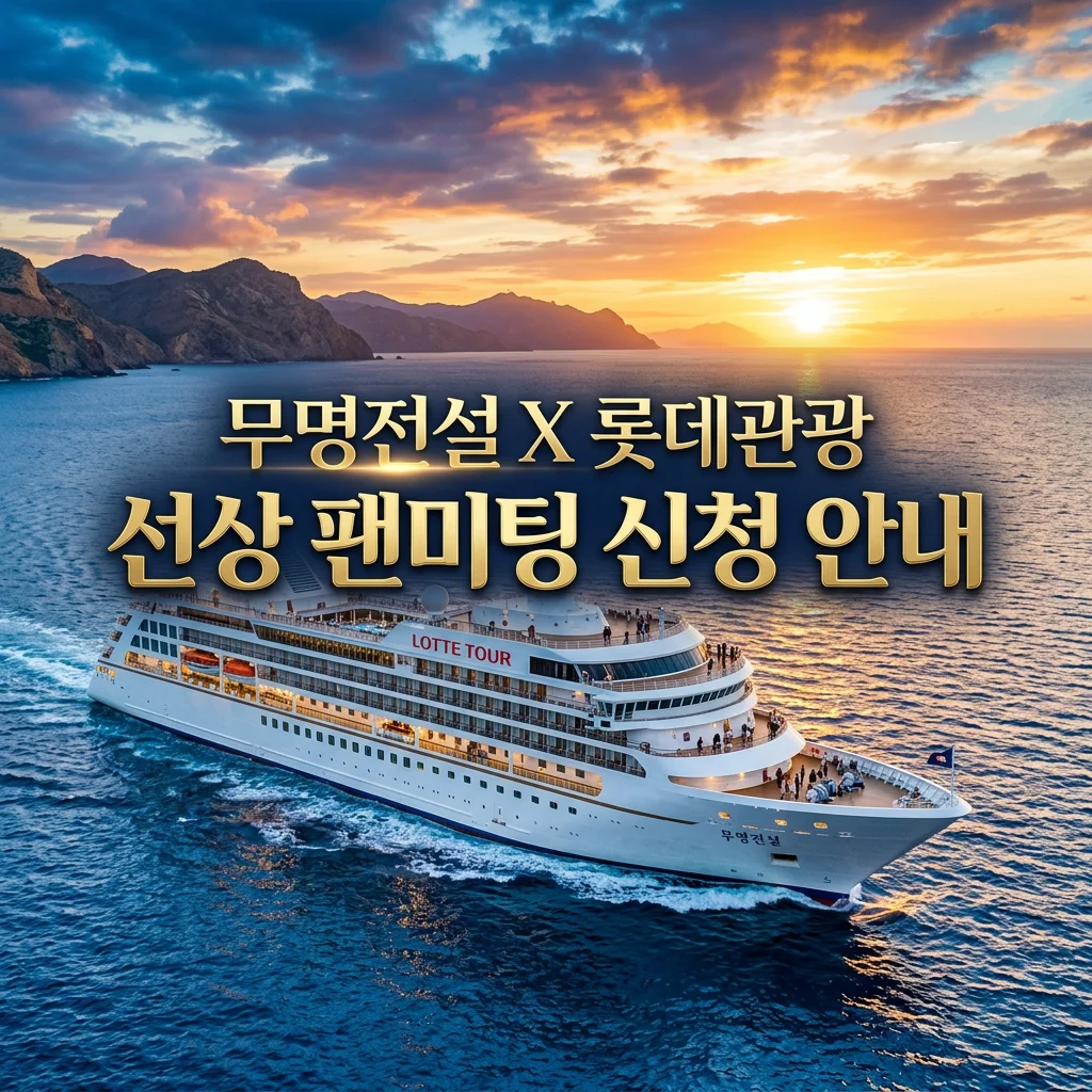 🚢 롯데관광 X 무명전설 선상 팬미팅 사전 신청 이벤트 총정리