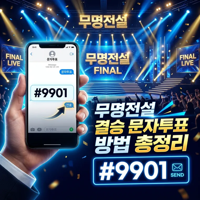 터치 한 번으로 끝! 무명전설 결승 자동 문자투표 방법 총정리 (#9901)
