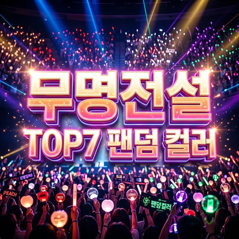 무명전설 TOP7 팬덤 컬러 완벽 가이드 — 유래부터 콘서트 응원 방법까지