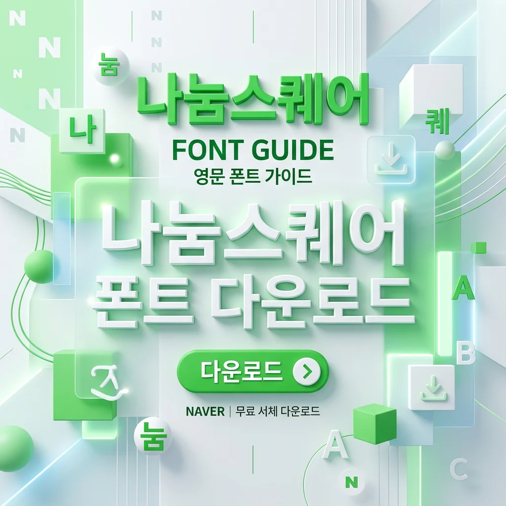 나눔스퀘어 폰트 다운로드 총정리 썸네일