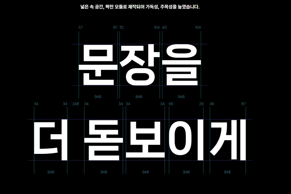 나눔스퀘어 네오 가독성 특징