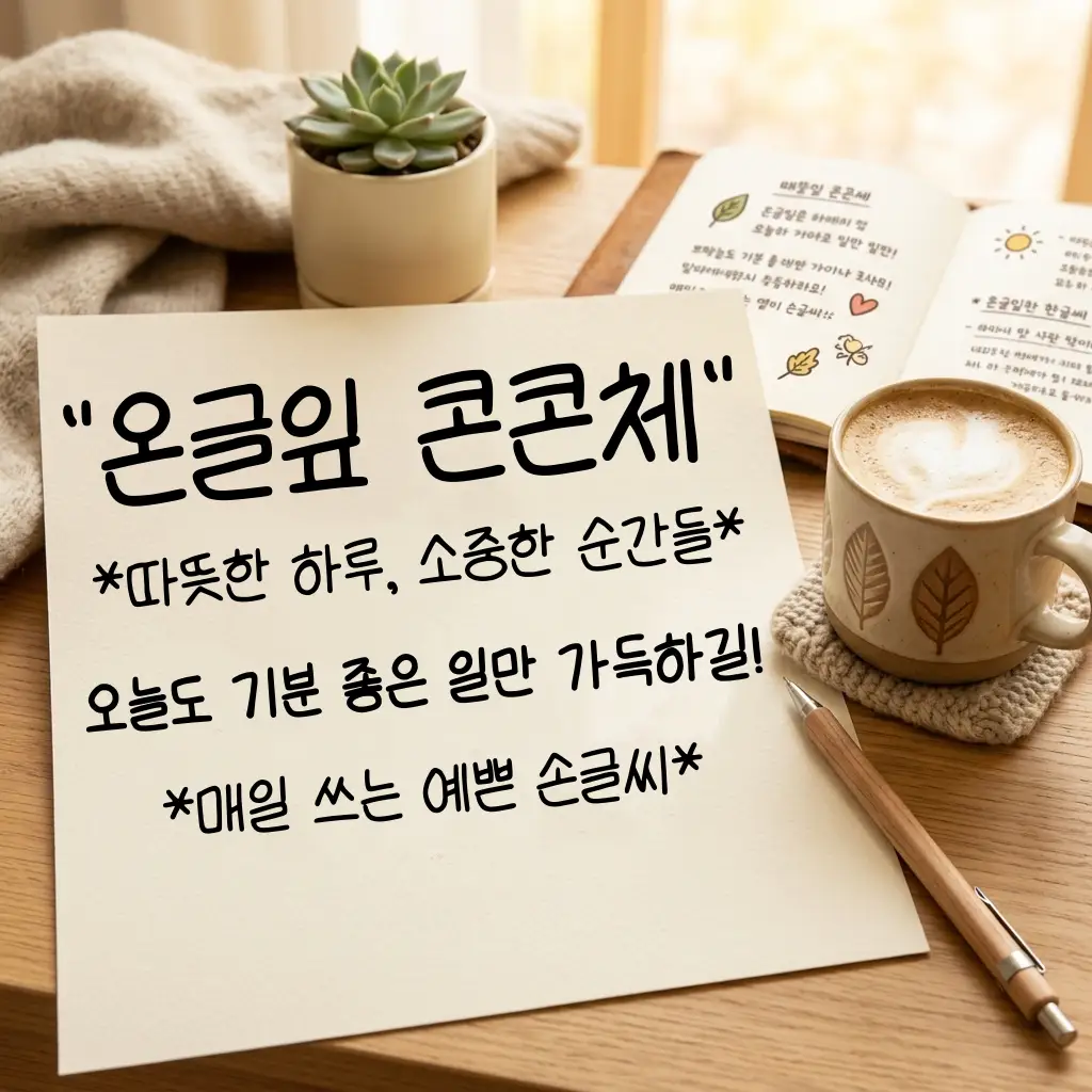 온글잎 콘콘체 무료 다운로드 및 저작권 총정리 (상업용 OK)