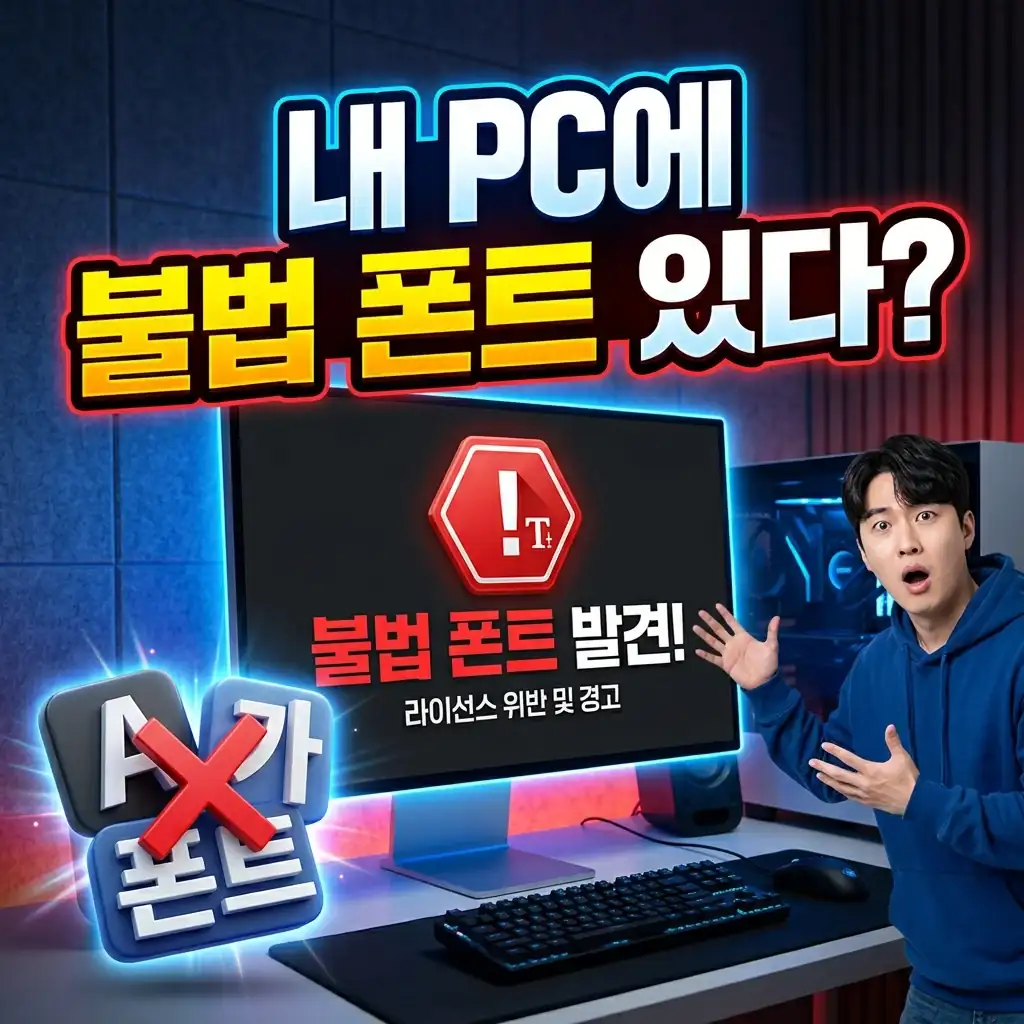 내 PC에 불법 폰트 있다? 폰트 저작권 분쟁 예방법 완벽 가이드