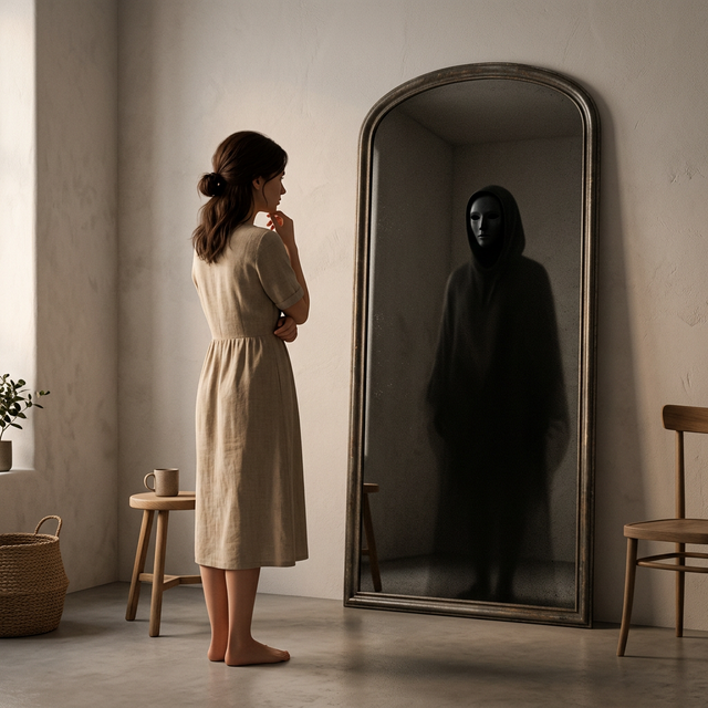 내면의 그림자와 심리 추론 이미지