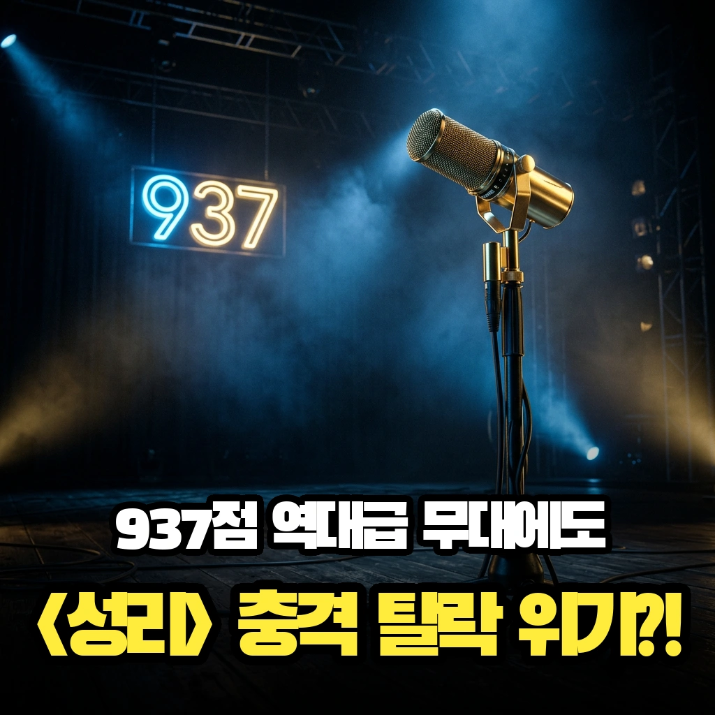 🚨 단 1점의 나비효과… 무명전설 성리 937점 고득점에도 탈락 위기, 왜?
