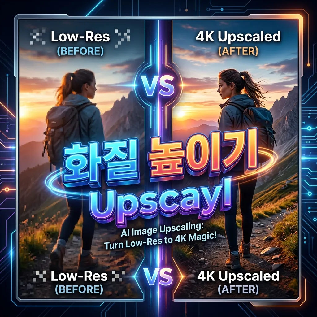무료 AI 이미지 업스케일링 프로그램 Upscayl — 로그인 없이 저화질 사진 고화질로 바꾸기