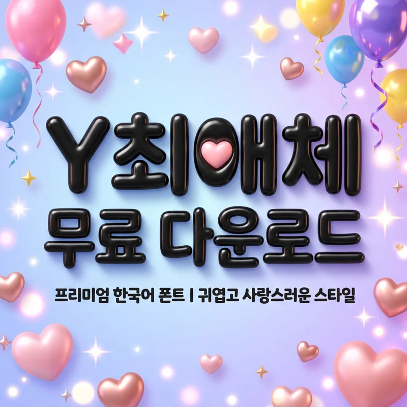 Y최애체 완벽 정리 썸네일